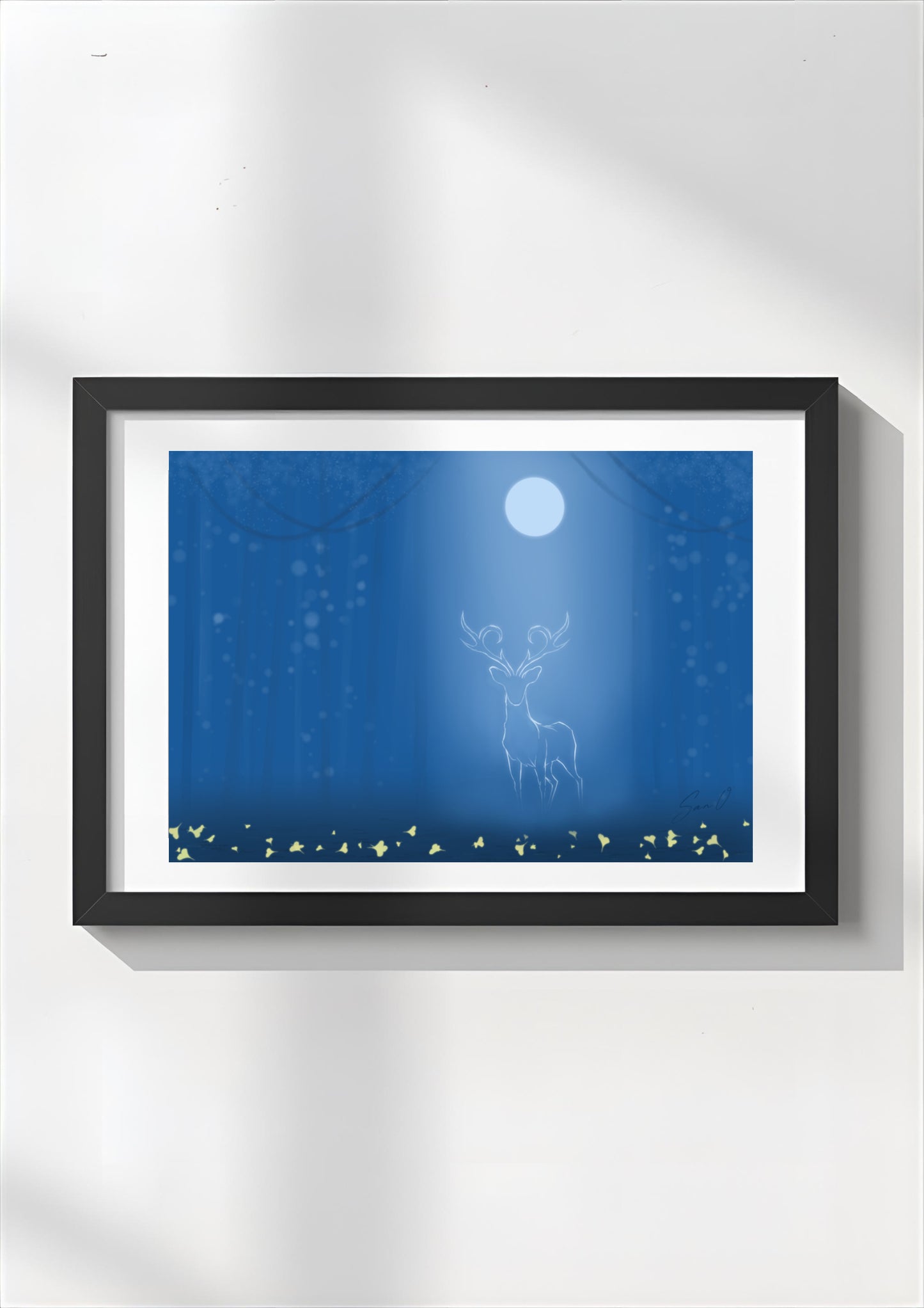 Blue Night Forest