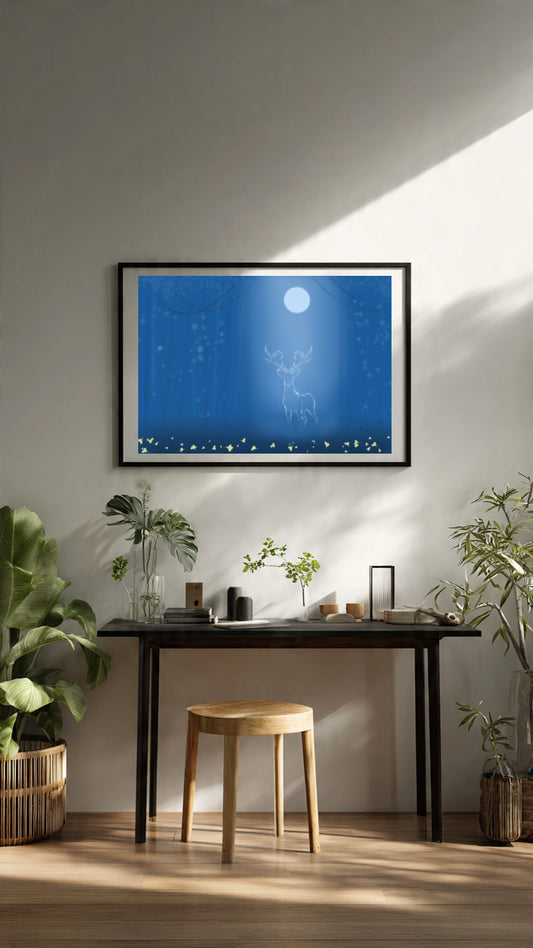 Blue Night Forest